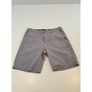 Quiksilver Amphibian Shorts Mens 32 Gray 4-Way Stretch Hybrid Swim Boardwalk